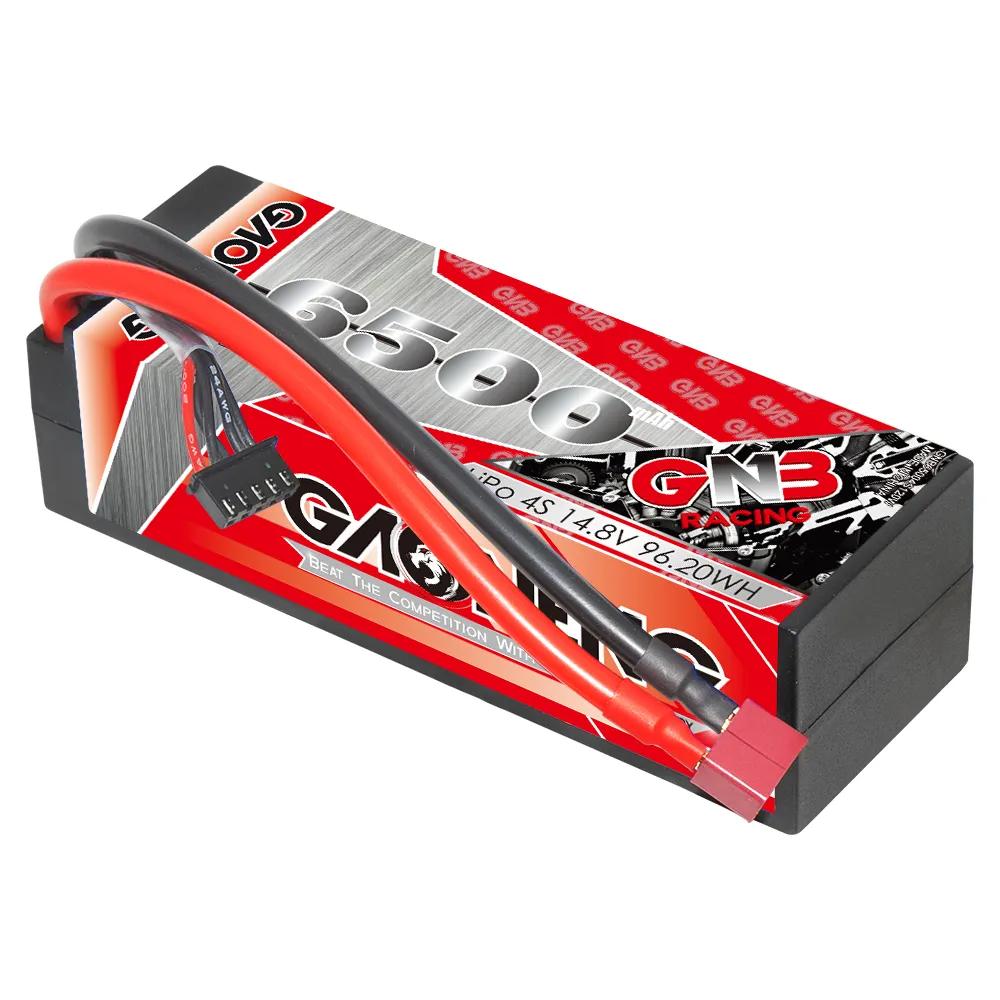 GNB GAONENG 6500MAH 4S 4 S2P 14,8 V 120C T-PLUG verkabelt Hard Case RC LiPo Batterie 1:8 1/8 RC Rennwagen Boot LKW Truggy