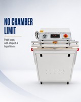 Mesin Pengemas Vakum Eksternal Komersial dengan Pemanas dan Penyegel 220V untuk Makanan, Pakaian, Tekstil, dan Barang Cair