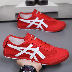 Scarpe da uomo in tela bianca traspirante con soletta in PVC allacciate alla moda per sport per il tempo libero ispirate a <span class=keywords><strong>Forrest</strong></span> <span class=keywords><strong>Gump</strong></span> di piccole dimensioni - Product Image 2