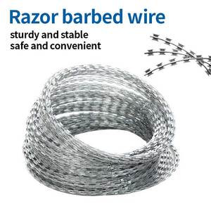 Dễ dàng cài đặt thép không gỉ dao cạo dây thép gai concertina lưỡi hàng rào an ninh Dây cuộn cho trang trại nhà tù an toàn hàng rào - Product Image 6