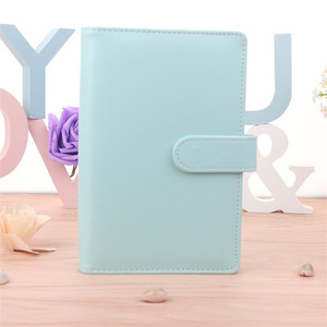 Macaron Multifunctional A5/A6 PU Leather 6 Ring Binder Budget Planner Business Loose-leaf Notebook Cover