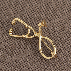 Tendência de Moda: Broches de Estetoscópio para Médicos e Enfermeiros, Joias Médicas Esmaltadas, em Vários Estilos, para Casacos de Jeans e Chapéus - Product Image 3