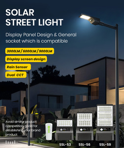 Lámpara Solar Exterior LED de Alta Eficiencia <span class=keywords><strong>SRESKY</strong></span> 2025 de 30W y 4m con Clasificación IP65 - Product Image 6