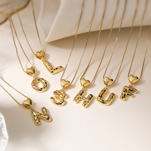 Nổ hot-bán tinh <span class=keywords><strong>t</strong></span>ế hợp kim đồng 18K vàng mạ với màu Zircon dá<span class=keywords><strong>t</strong></span> 26 chữ cái tiếng Anh Mặ<span class=keywords><strong>t</strong></span> dây chuyền vòng cổ - Product Image 3