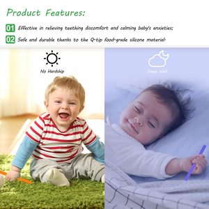 <span class=keywords><strong>Tubes</strong></span> de dentition creux en Silicone pour bébés, jouet pour nourrissons, en Silicone souple, Tube à mâcher, qualité alimentaire, paille de dentition, lot de 4 - Product Image 4