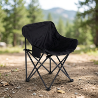 Chaise pliable légère et portable en acier au carbone durable, design chinois, avec tissu Oxford à séchage rapide
