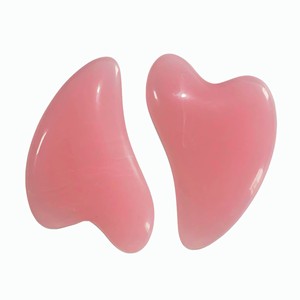 Outils de soin du visage en résine rose de haute qualité, massage du visage, lifting, Guasha facial - Product Image 2