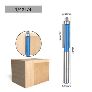 Cuchillas de carburo de vástago 1/4 de 6mm, OEM personalizable, brocas para enrutador de corte al Ras para carpintería, cortador de carpintería, máquina de corte de madera - Product Image 4