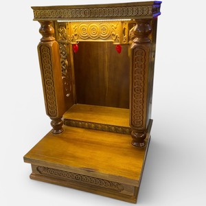 Artesanía en Madera Hecha a Mano, Madera de Acacia, Dios de la Riqueza – Altar del Dios de la Tierra - Dong Tien para la Prosperidad y las Bendiciones - Product Image 1