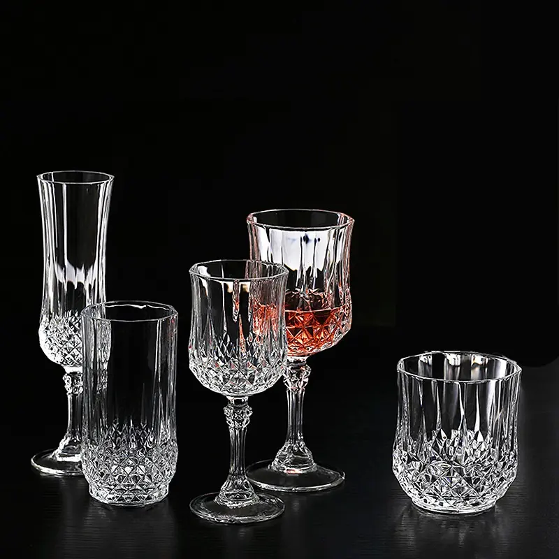 Vintage Glassware for Wedding Champagne Flute WIne Glasses