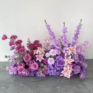 Mixed <b>Artificial</b> Flowers Chrysanthemum Hydrangea Autumn Arrangement Rustic Fall Wedding Centerpieces & Table Decorations - Product Image 5