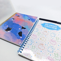 Cahier à spirales en papier épais ligné A4/A5 Cahier d'exercices scolaires pour étudiants