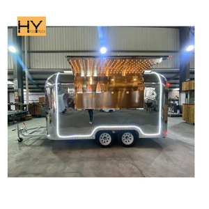 Remorque mobile DOT With CE pour bar à café, thé au lait, bière, food truck vintage personnalisé, <span class=keywords><strong>grand</strong></span> food truck en acier inoxydable - Product Image 5