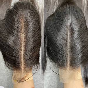 Améliorez votre coiffure avec notre fermeture et frontal en cheveux lisses comme des baguettes. # 1B avec dentelle HD, sans nœuds, sans perte de cheveux, qualité durable - Product Image 1
