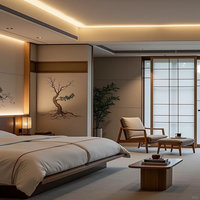 Ensemble complet de mobilier d'hôtel au design moderne, personnalisé par le fabricant de meubles pour hôtels et villas