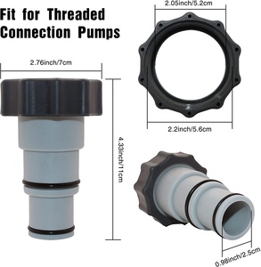 Adaptateur de tuyau de remplacement avec col de remplacement pour <span class=keywords><strong>Intex</strong></span>, pour pompes filetées - Product Image 3