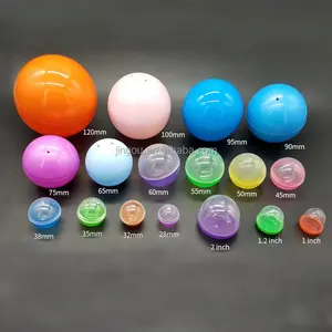 2 pouces 28mm 32mm 35mm 38mm 45mm 50mm 55mm 60mm 65mm 75mm 90mm 95mm 100mm Bulk Gashapon Round Ball Empty Toy Capsule