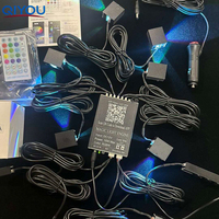 Projecteur de plafond étoilé à fibre optique en gros, 8 ports + 10 modules de distribution, 2400 étoiles, contrôle RF et par application, pour éclairage ciel étoilé automobile