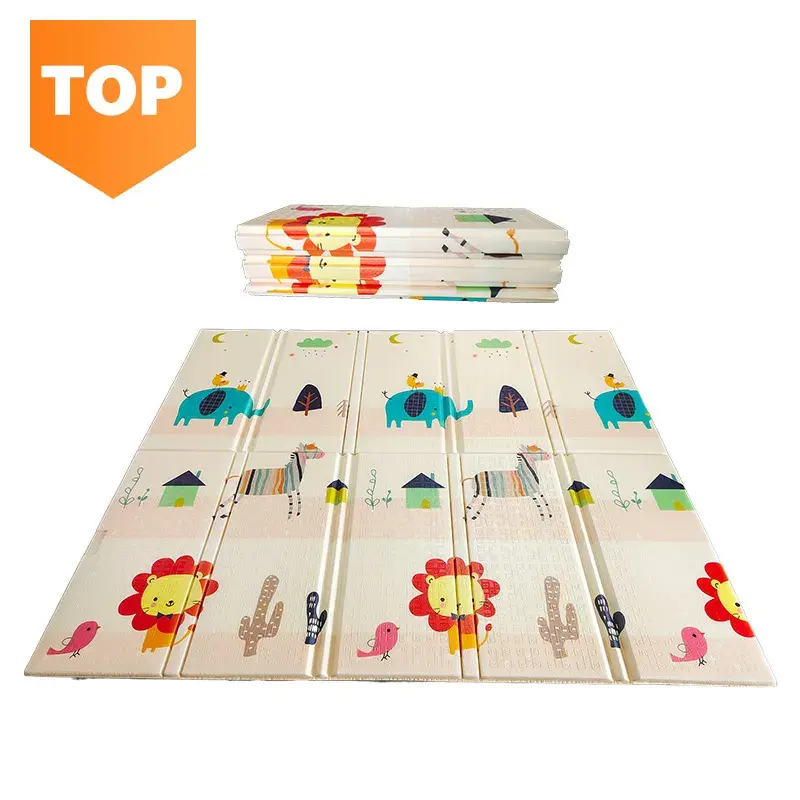 Tùy Chỉnh Xpe Bọt Mat Trong Nhà Toddler Tầng Có Thể Gập Lại Gấp Trẻ Em Bò Bé Playmat Chơi Thảm Cho Bé Trẻ Em