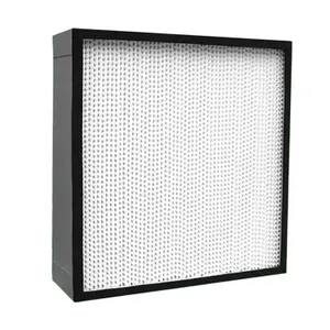 Cadre en aluminium MERV 18 19 H13/H 14 plissée hepa filtre à air pour salle blanche