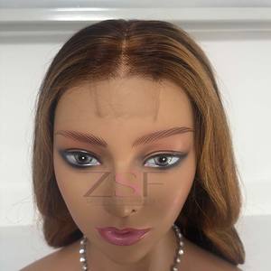 Vente en gros # P4/27 Perruques de cheveux humains Piano Highlight Color 2x6 hd Perruque avec fermeture à lacet Perruques à lacet en cheveux humains bruts alignés sur les cuticules - Product Image 3