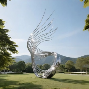 Estatua de Acero Inoxidable Retro con Diseño Realista de Instrumento, Estructura Integrada Estable para la Creación de Ambiente Musical en Parques Culturales - Product Image 4