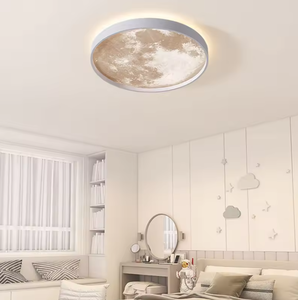 Nueva llegada Control sala de estar Luna diseño decorativo moderno candelabro colgante Led luces de techo - Product Image 5