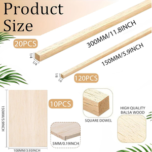 Kit in Legno di <span class=keywords><strong>Balsa</strong></span> Fai-da-Te per Modellini di Aerei/Navi o Esperimenti Educativi, Fornitura Diretta dalla Fabbrica - Product Image 4