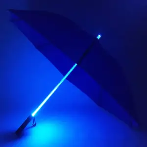 다 색깔 LED 빛을 가진 유행 혁신 LED 안뜰 우산 변화 색깔