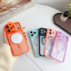 เคสโทรศัพท์แบบมีแม่เหล็กยึดติดพร้อมขาตั้งกล้องสำหรับ iPhone 17 16 15 Pro Max  ฝาหลังแบบด้านโปร่งใส - Product Image 2