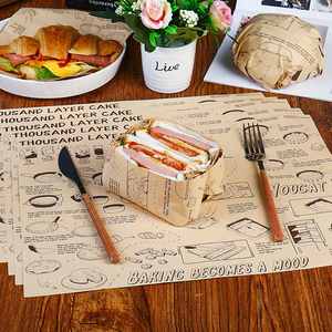 Vintage English logo Printed Packaging <b>Paper</b> for Hamburger Sandwiches and Food Mats Manufacturer for Wholesale - Product Image 5
