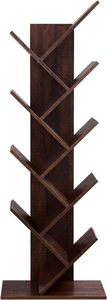 Modern Industrial Wooden 9-Tier Tree Bookshelf Bedroom Home Furniture Display Storage <strong>Unit</strong> for Living Room - Product Image 3