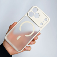Coque de téléphone magnétique givrée en TPU PC, antichoc et rafraîchissante, avec protection d'appareil photo pour iPhone 17 Air 16 15 14 Plus 13 12 11 Pro Max