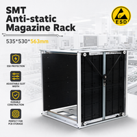 KEXING COP-809D ESD Rack de stockage de cartes PCB avec réglage de la ceinture, 535x530x563mm, certifié RoHS, 10^4-10^6 Ohm, Rack SMT robuste galvanisé