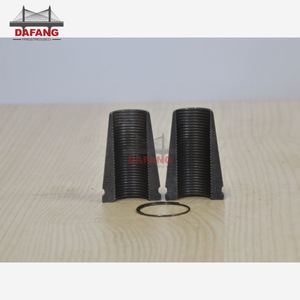 Poignée de câble de <span class=keywords><strong>cale</strong></span> d'ancrage Post-tension 3 pièces 12.7 15.2 cales et ancre pour béton prétendu - Product Image 2