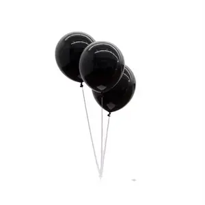 Hot Sale 100 Pack 12 Inch Black Latex Balloons For Happy Birthday Party Decorations