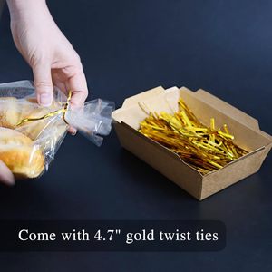 11 sacs à pain français de 18 pouces, 100 sacs en plastique transparent pour baguettes longues avec attaches torsadées offertes, micro-perforés - Product Image 4