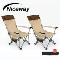 Chaises pliantes de camping portables avec dossier, logo personnalisé, pour l'extérieur, chaise de plage pliable de loisirs avec poche