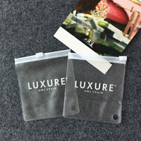 Haute Qualité Personnalisé Clair Mini Sacs En Plastique Sacs à Bijoux Pochette À Bijoux Avec Logo Sac En Pvc