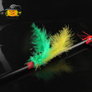 Hache indienne sauvage d'Halloween avec plumes, accessoire de costume en plastique pour enfants, jouet de fête pour filles - Product Image 4