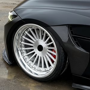 JUWA Nouveau pour E39 <span class=keywords><strong>E38</strong></span> E32 E60 E34 E90 E30 Jantes en aluminium argentées à rayons multiples, monobloc ou bi-bloc, 5x120/5x112, 18-28 pouces, pour voiture de tourisme - Product Image 1