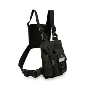 <span class=keywords><strong>Sac</strong></span> Poitrine Tactique Réfléchissant pour Homme, Nouveau Design, Extérieur, avec Double Poche Poitrine Étanche, <span class=keywords><strong>Sac</strong></span> à <span class=keywords><strong>Dos</strong></span> Noir avec Cadre Externe - Product Image 4