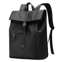 Sac à dos imperméable, couleur unie simple, sac à dos d'affaires tendance pour ordinateur portable, sac d'école pour étudiants, personnalisable