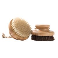 Brosse corporelle sèche en bambou avec poils de sanglier naturels, exfoliante pour la douche et le bain, avec corde de suspension, logo personnalisé, brosse de gommage corporel pour spa