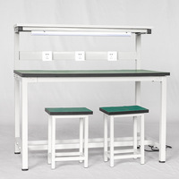 Banc mural antistatique ESD, établi de travail réglable en hauteur, bureau pour téléphone portable, poste de travail pour réparation de téléphones portables et d'ordinateurs