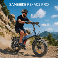 Pour Vélo Électrique Adulte RS-A02 PRO 48V 15Ah avec Batterie au Lithium, Moteur Brushless 20 Pouces et Freins à Disque Hydrauliques Doubles