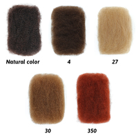 Cheveux vierges brésiliens Gladys, couleur naturelle # 4 # 27 # 30 mèches de cheveux humains afro crépus en vrac pour tresses et extensions de cheveux pour dreadlocks