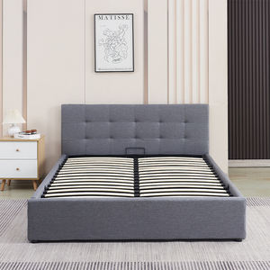 High Quality Luxury Bedroom Furniture Queen Size Comfort Soft <b>Bed</b> <b>Storage</b> King Size Adult Room <b>Wooden</b> <b>Frame</b> Panel Style - Product Image 4