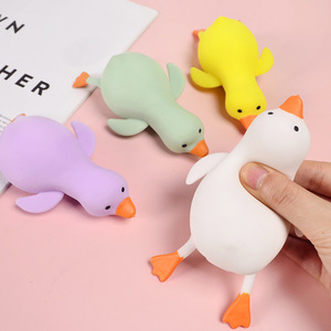 Hot Sale TPR Colorful Soft Duck Big White Goose Flour Filling Stress Vent Ball Stress Relief Decompression <b>Squishy</b> Toys for Kids - Product Image 6