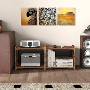 Étagère pour routeur, cache-boîtier Wi-Fi en bois, support d'étagère pour projecteur, boîte de rangement pour routeur et modem, gestion des câbles et cache-raccords pour multiprise - Product Image 3